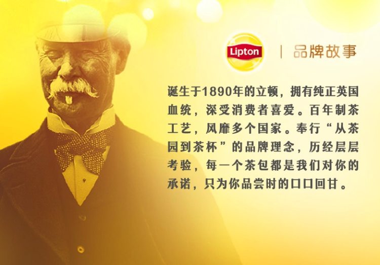 立顿 黄牌精选红茶 100包 图1