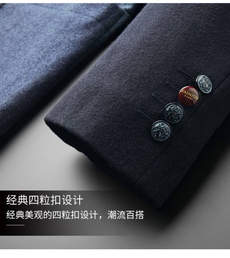 传情豆 春秋羊毛休闲西服 图10