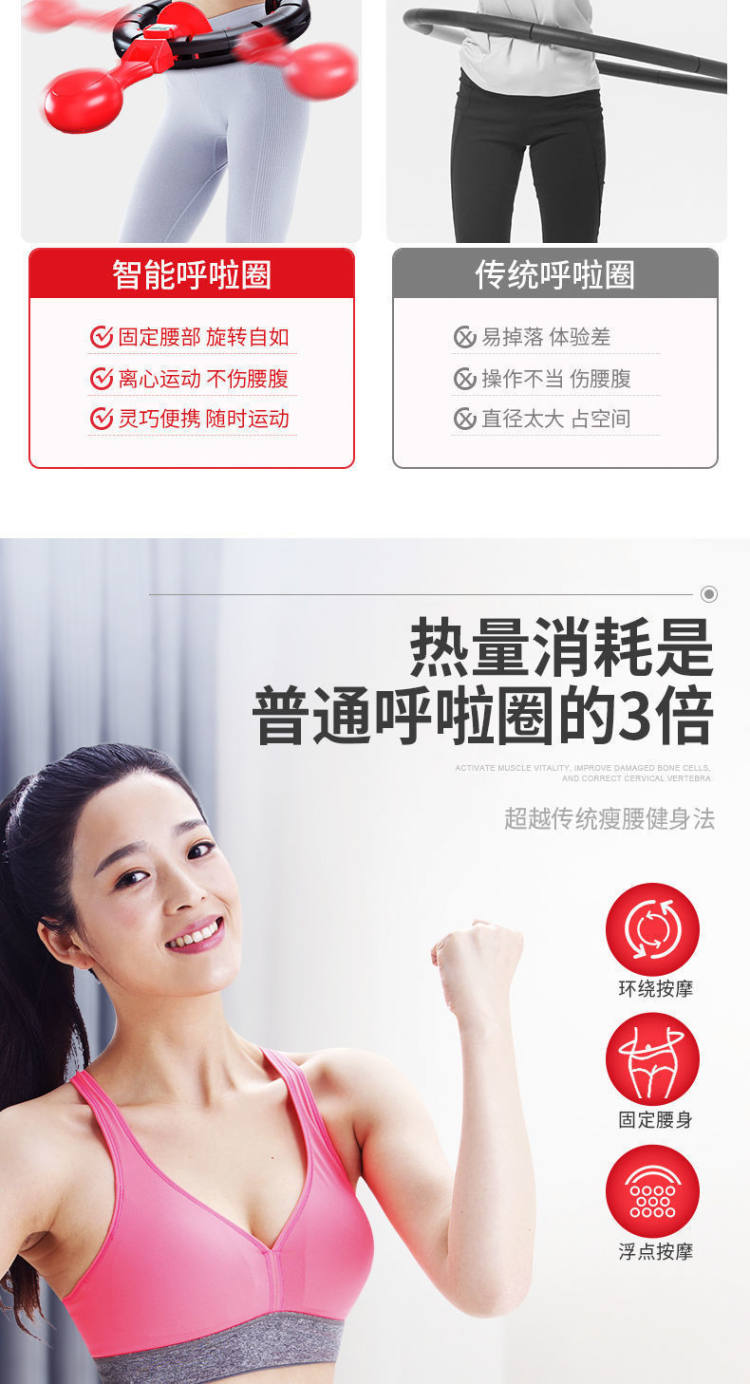 健身呼啦圈收腹加重减肥 图2
