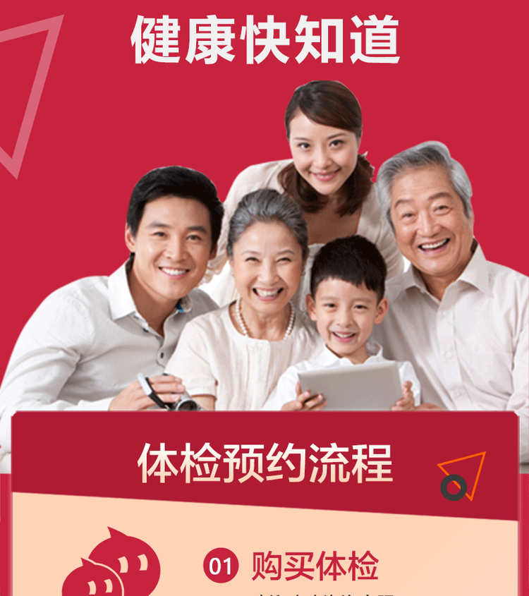 美年大健康/瑞慈/慈铭三合一通用体检套餐 全身深度体检 图4