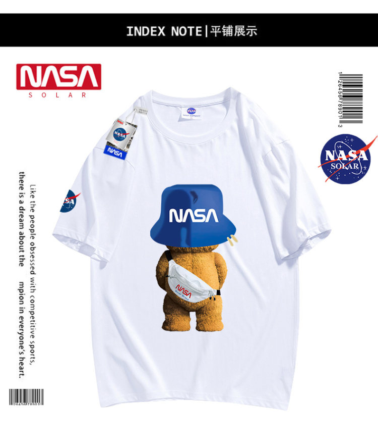 NASA SOLAR联名款 NASA小熊印花短袖 图7