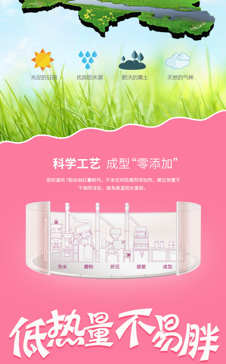稻花香 重庆酸辣粉正宗红薯粗粉条6桶 图4