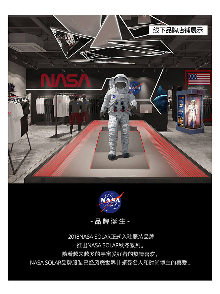 NASA SOLAR联名款 NASA小熊印花短袖 图13