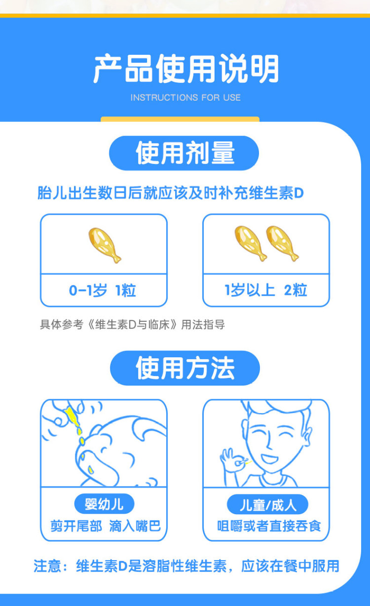 星鲨 维生素D滴剂 5盒*30粒 图8