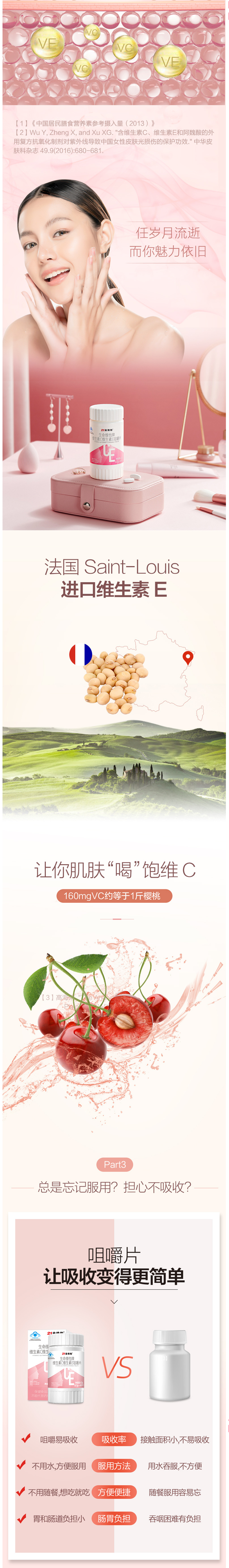 21金维他 维生素C+E复合维生素片 90片 图8