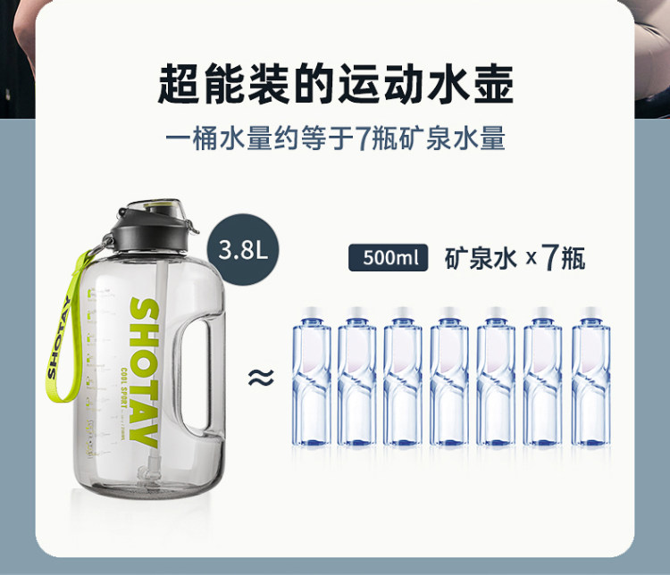 尚泰 大容量1.5升 运动水壶顿顿桶 图7