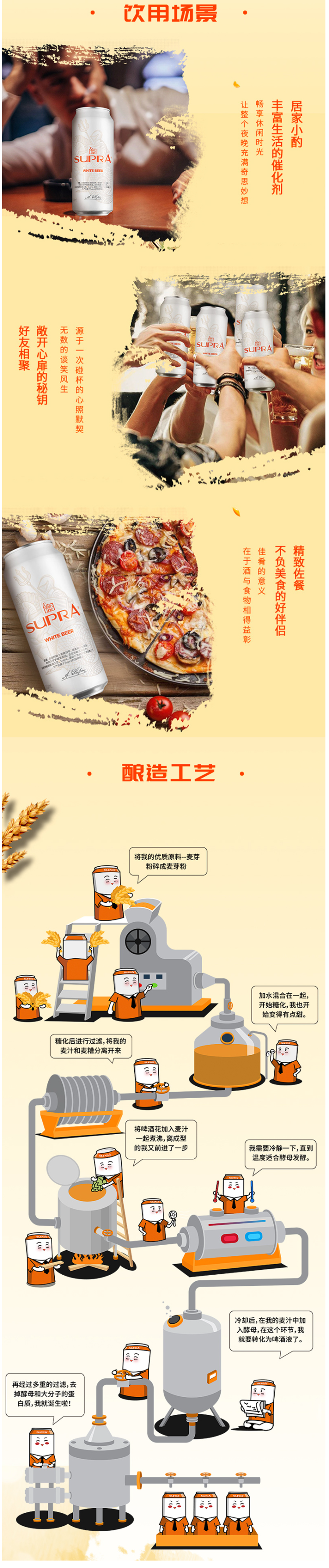 全国三大啤酒品牌之一 珠江 雪堡精酿白啤酒 500ml*12罐 图2