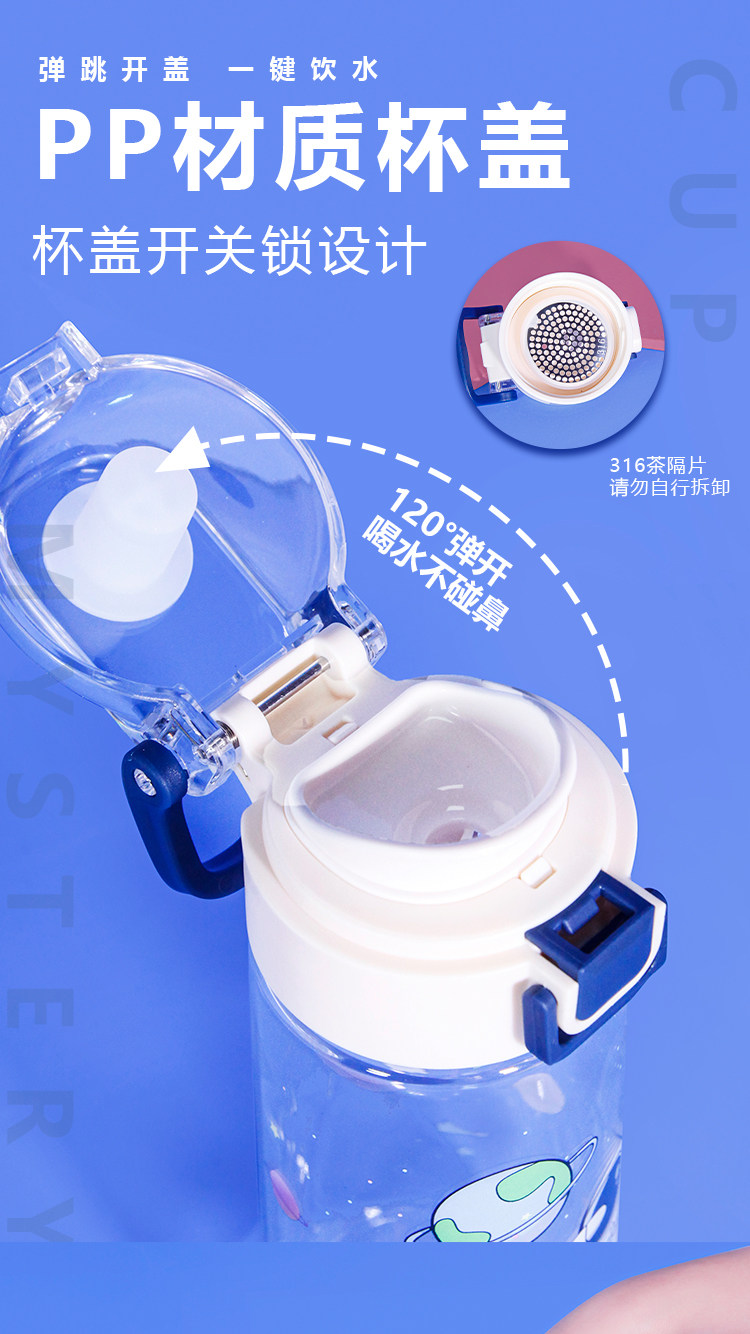 进口Tritan卡通杯620ml 图4
