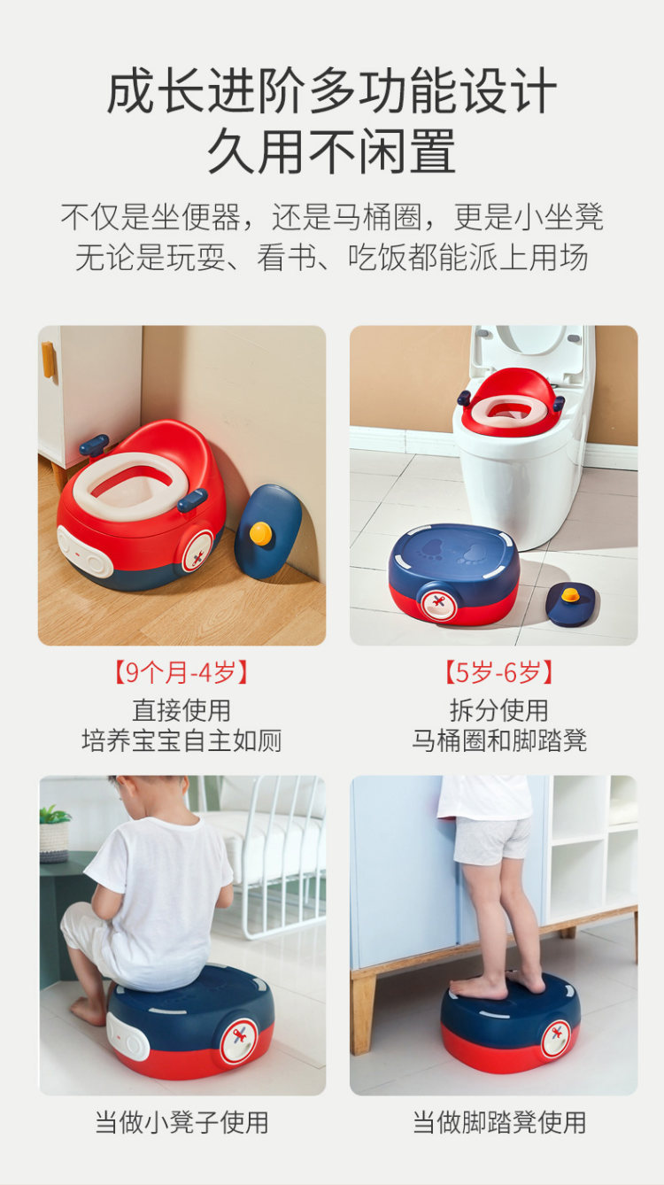 日康 儿童马桶坐便器婴儿便盆 图2