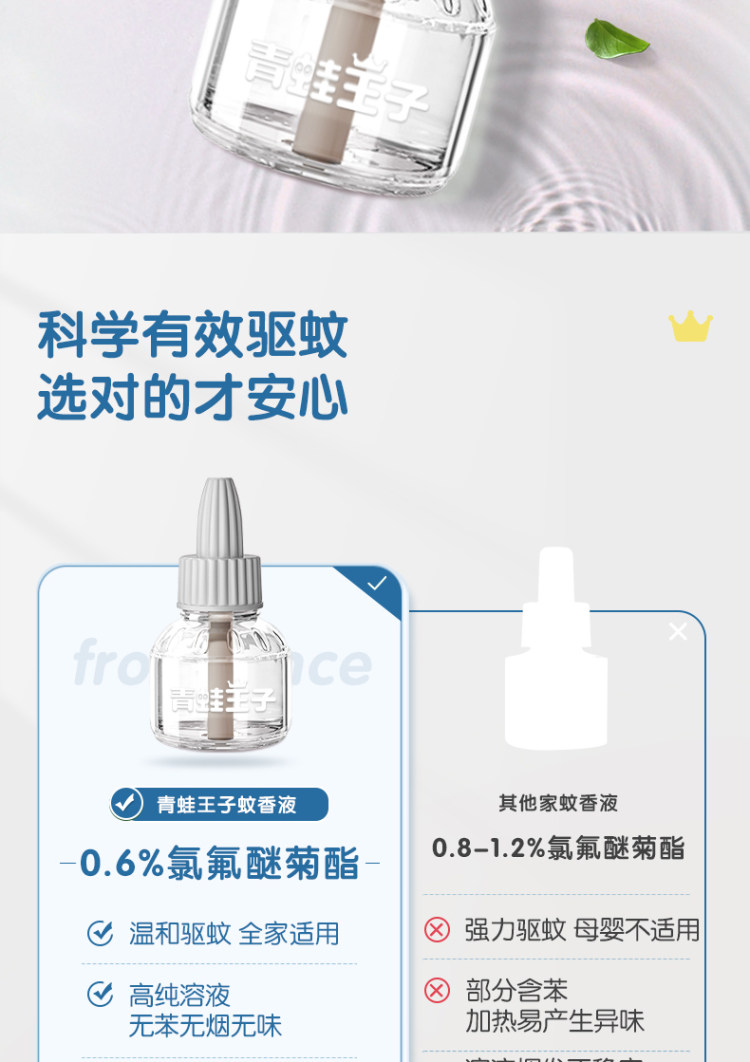 青蛙王子婴儿蚊香液 4液+1器 图6