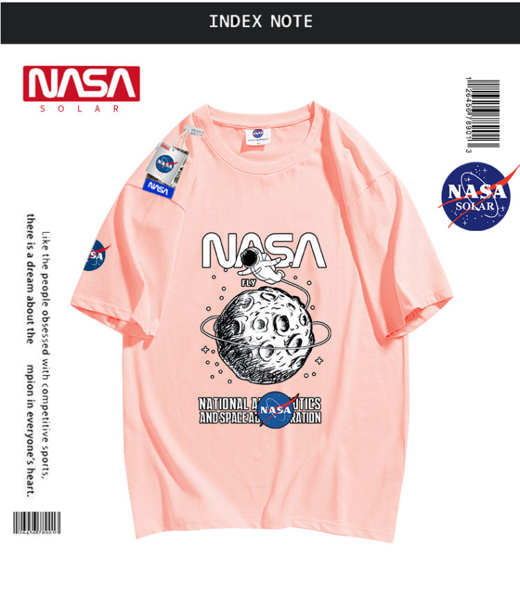 NASA SOLAR 联名款宽松情侣短袖 图10