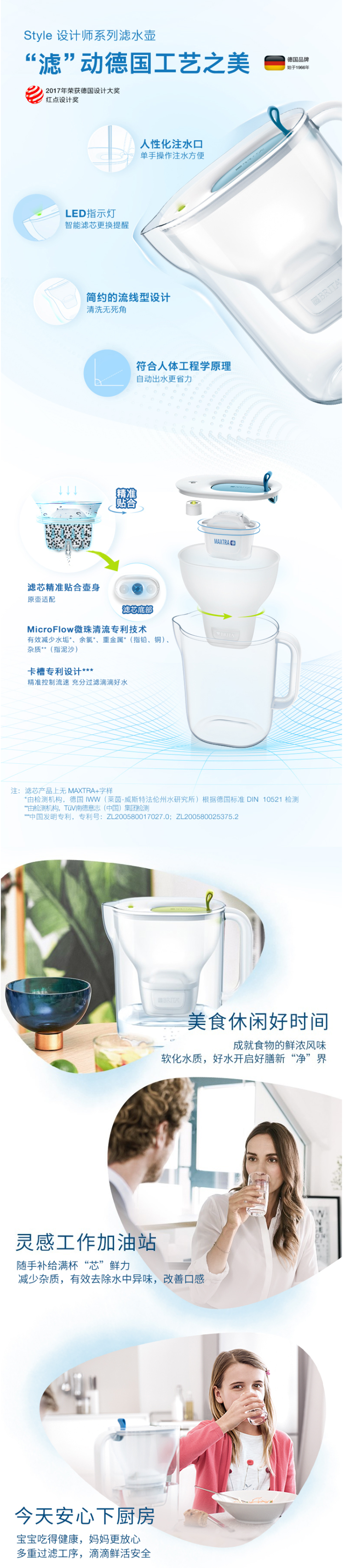 碧然德 第三代 MAXTRA+ 去水垢专家版 滤芯 12枚+滤水壶 图3