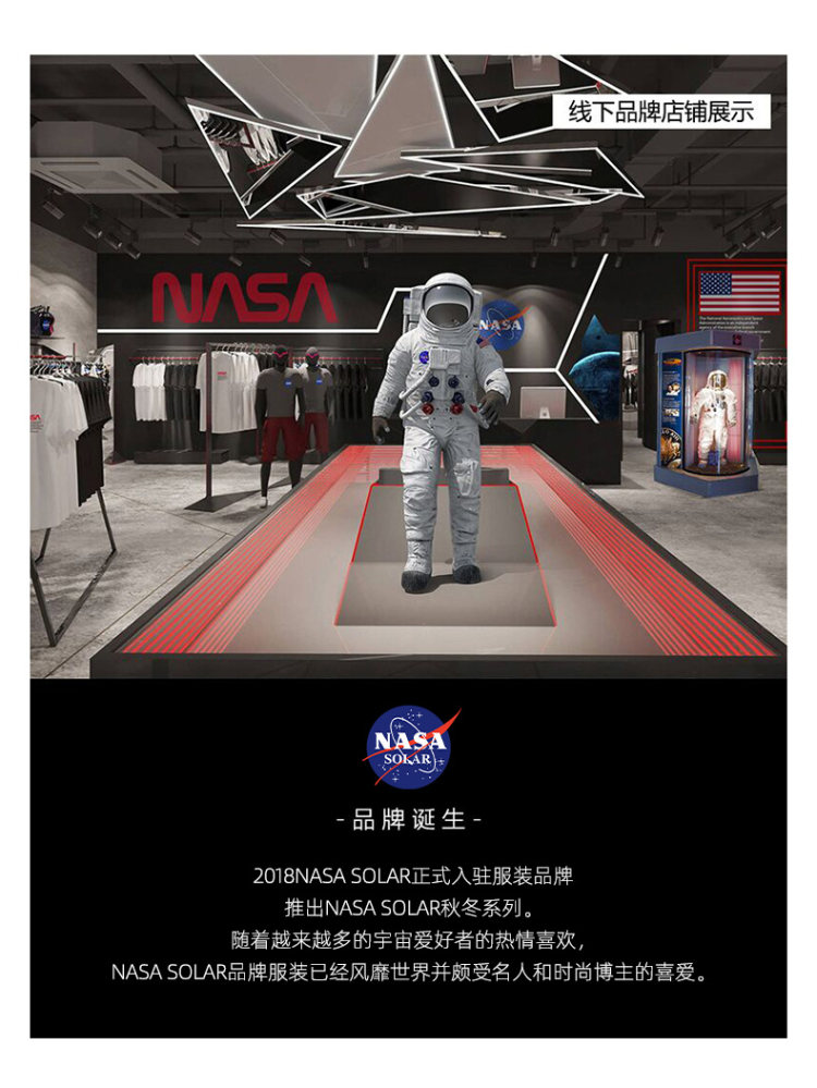 NASA SOLAR联名款 NASA小熊印花短袖 图13