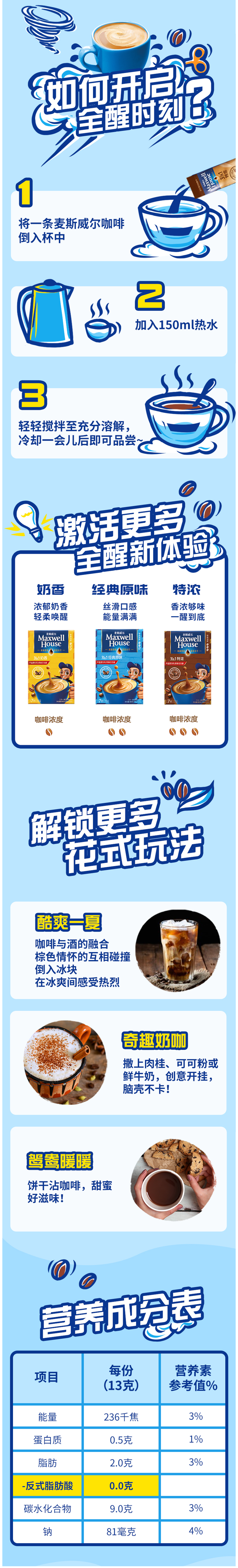 麦斯威尔 三合一特浓咖啡 100条 图2