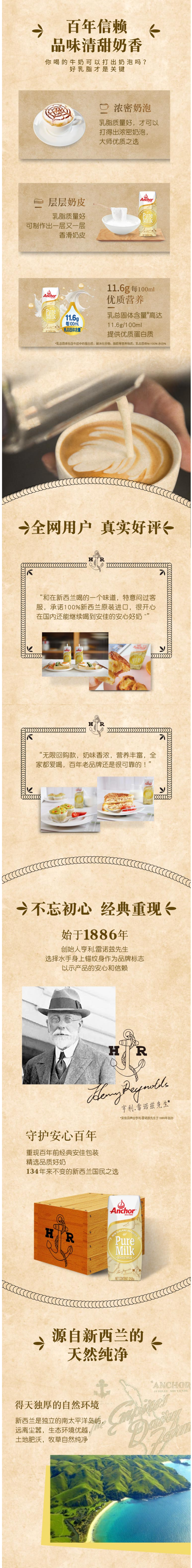 天猫超市 新西兰安佳 全脂牛奶 258g*24盒 整箱装 图2