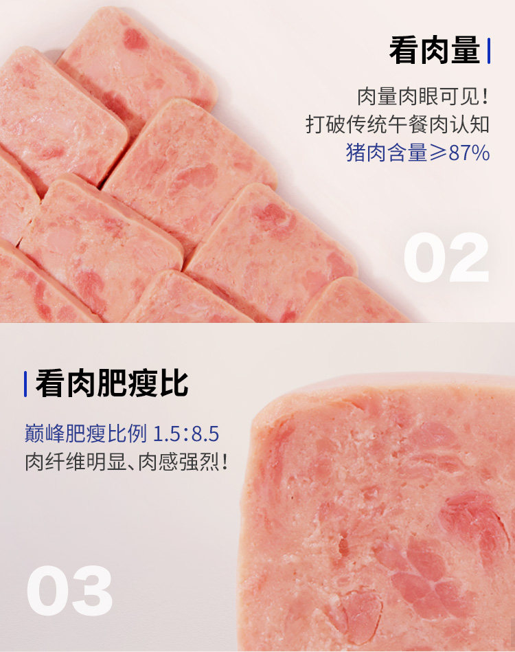 肉班长 方方午餐肉2盒6块 图4