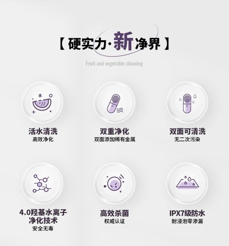 生活元素 家用无线果蔬消毒机 图5