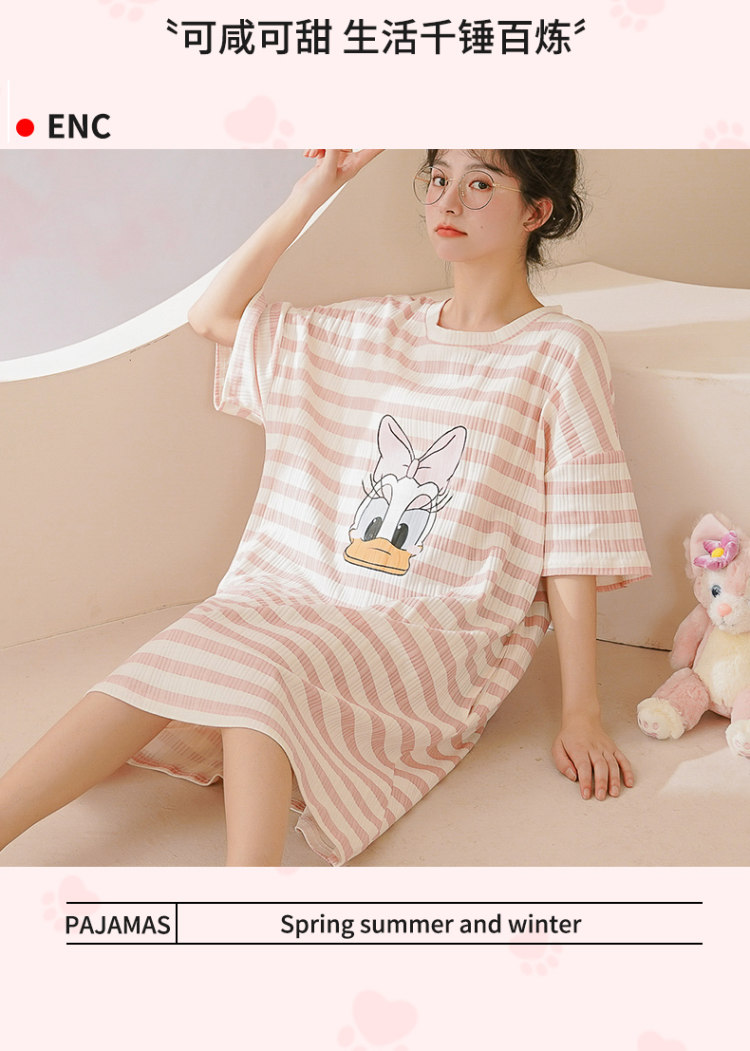 猫人大牌 夏季纯棉家居服睡裙 图5