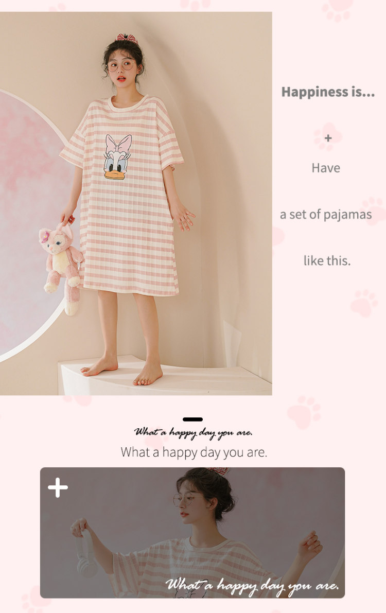 猫人大牌 夏季纯棉家居服睡裙 图6