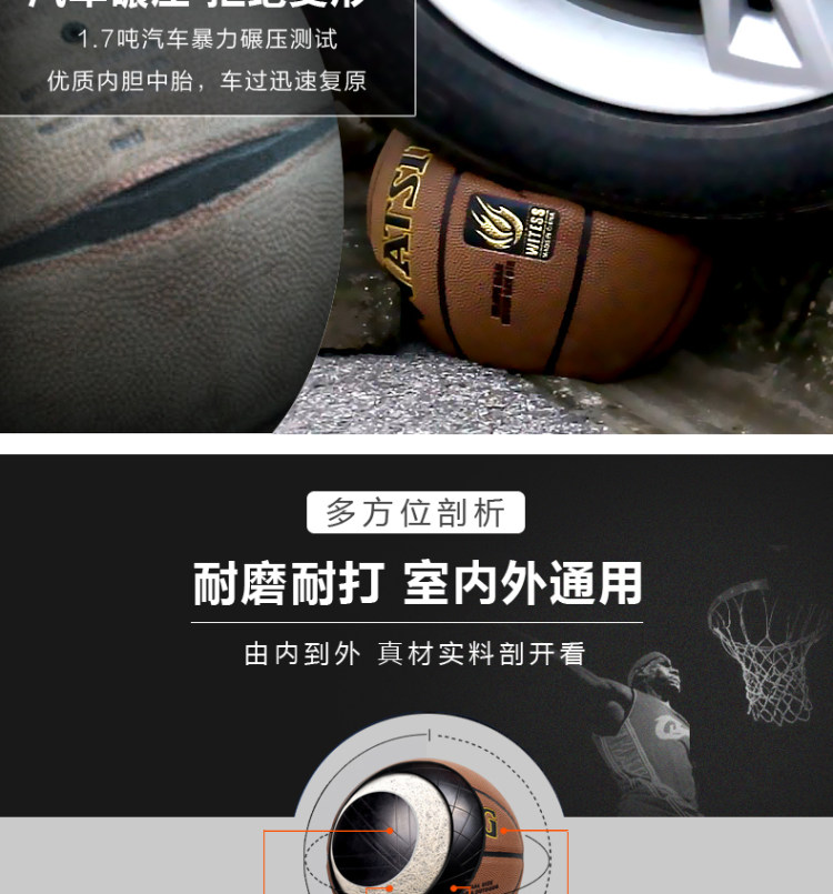 WITESS 7号专业比赛篮球 图3