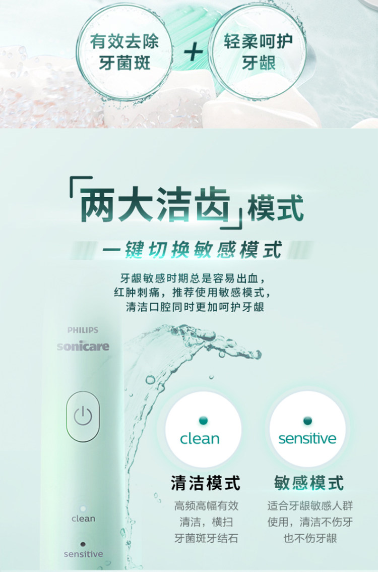 飞利浦 电动牙刷全自动成人 HX2 图4