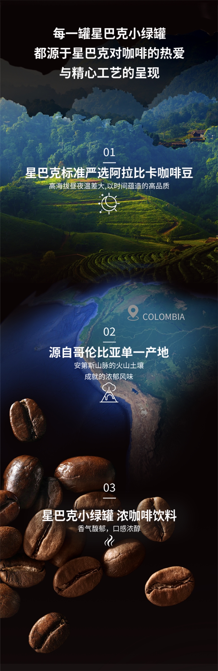 临期特价 星巴克 小绿罐星倍醇228ml*6 图2