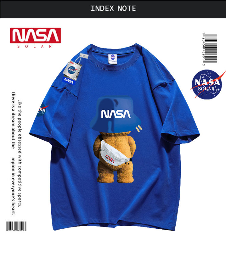 NASA SOLAR联名款 NASA小熊印花短袖 图11