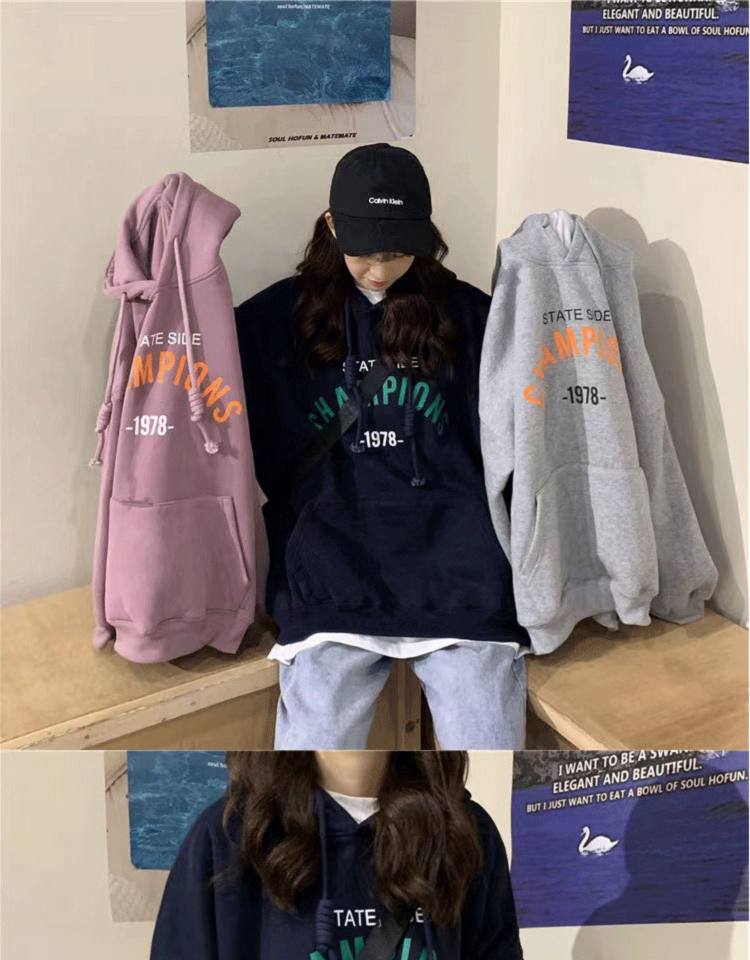 ins连帽卫衣女春秋薄款 图8