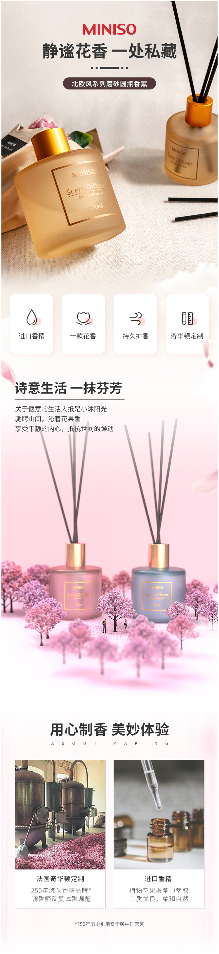 名创优品 Miniso 无火空气清新剂香薰 50ml 图1