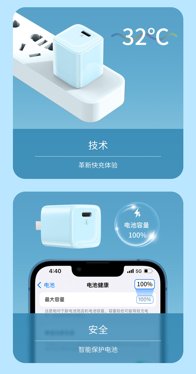 罗马仕PD快充20W苹果充电头 图4