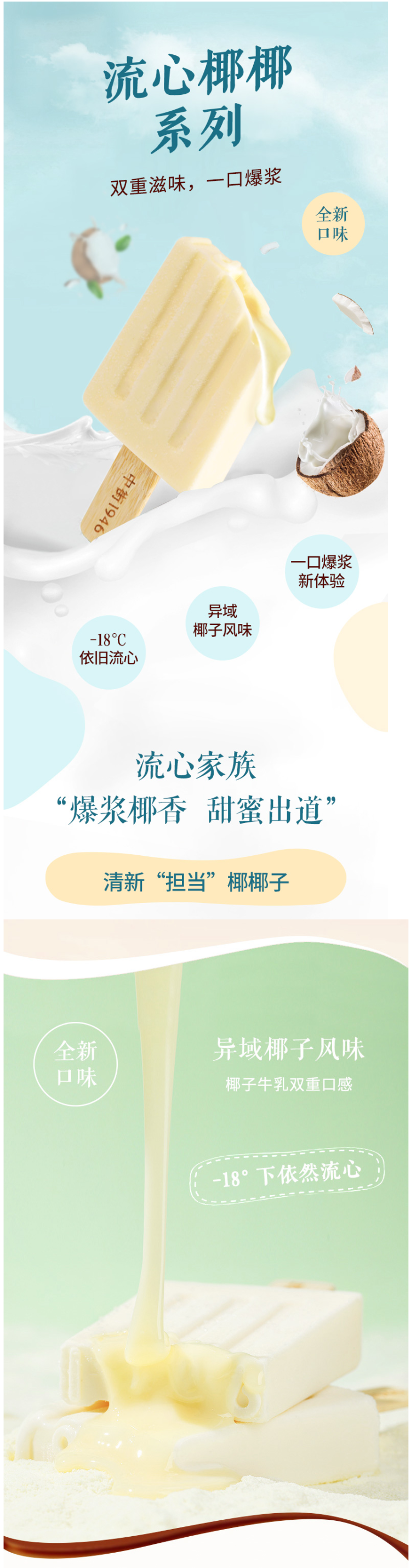 中街1946 黑白半巧牛乳雪糕 12支装 图1