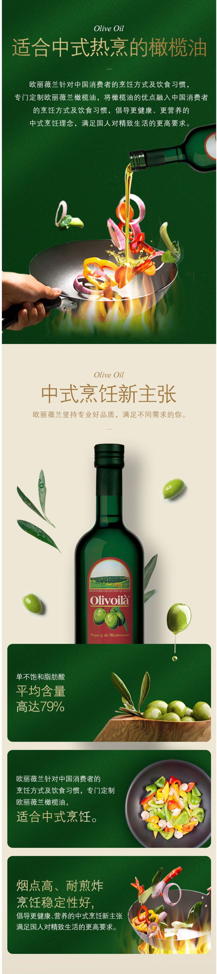 欧丽薇兰 橄榄油 718ml*2瓶礼盒 图3