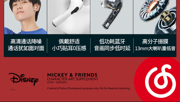 网易严选 迪士尼X1 真无线蓝牙耳机 图7