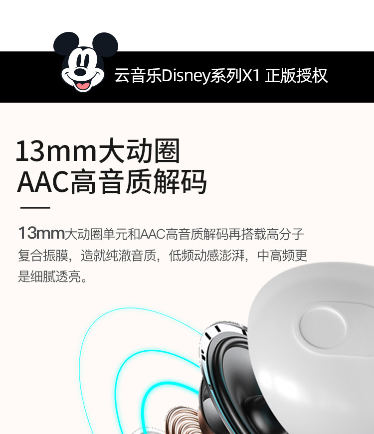 网易严选 迪士尼X1 真无线蓝牙耳机 图11