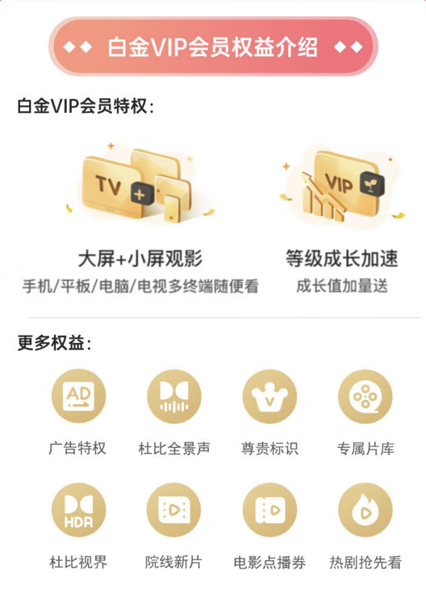 iQIYI 爱奇艺 白金会员360天+黄金会员5天+京东PLUS年卡+10元京东E卡