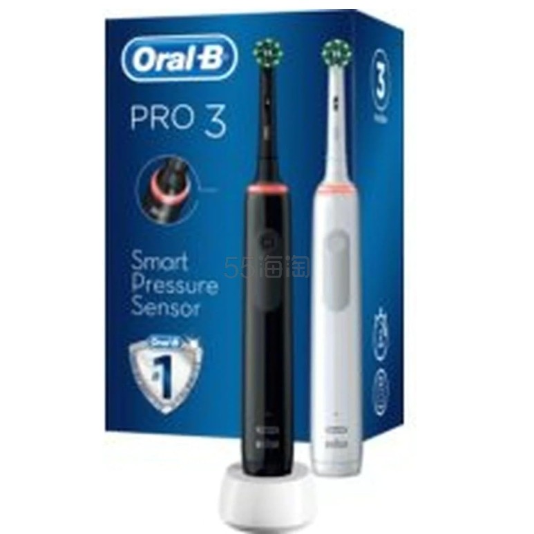 【含税直邮】Oral-B 欧乐B Pro 3 3900 电动牙刷2支装
