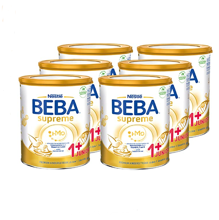 超高端，Nestlé 雀巢 BEBA贝巴 Supreme至尊版 1+段幼儿奶粉800g*6罐装910元（到手折165.46元/罐）