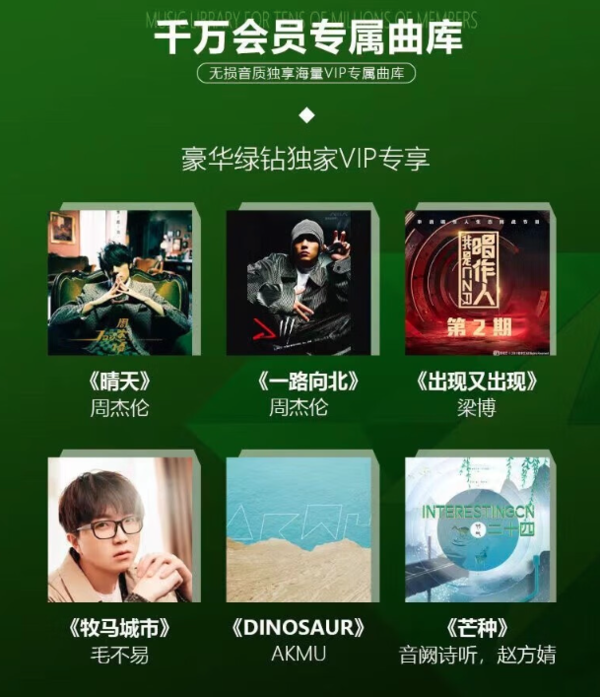 QQ音乐 会员年卡 12个月