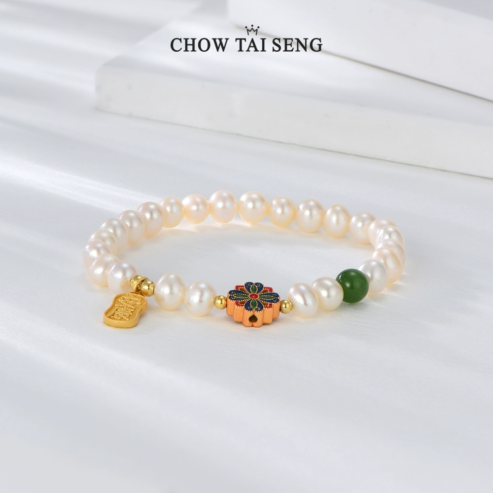 Chow Tai Seng 周大生 转运安康银牌淡水珍珠手链 138元包邮 买手党-买手聚集的地方
