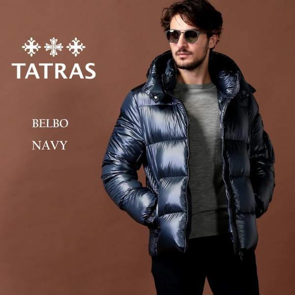 波兰产，日本时尚品牌 Tatras 塔特斯 Belbo 男士连帽亮面羽绒服3010元