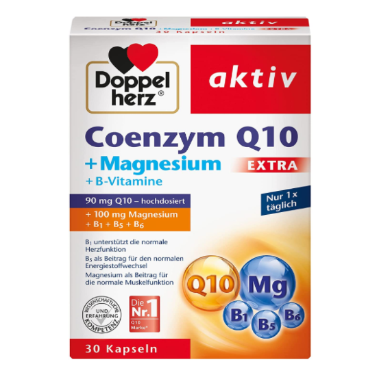 Doppelherz 双心 加强版90mg 辅酶Q10软胶囊 30粒83.46元