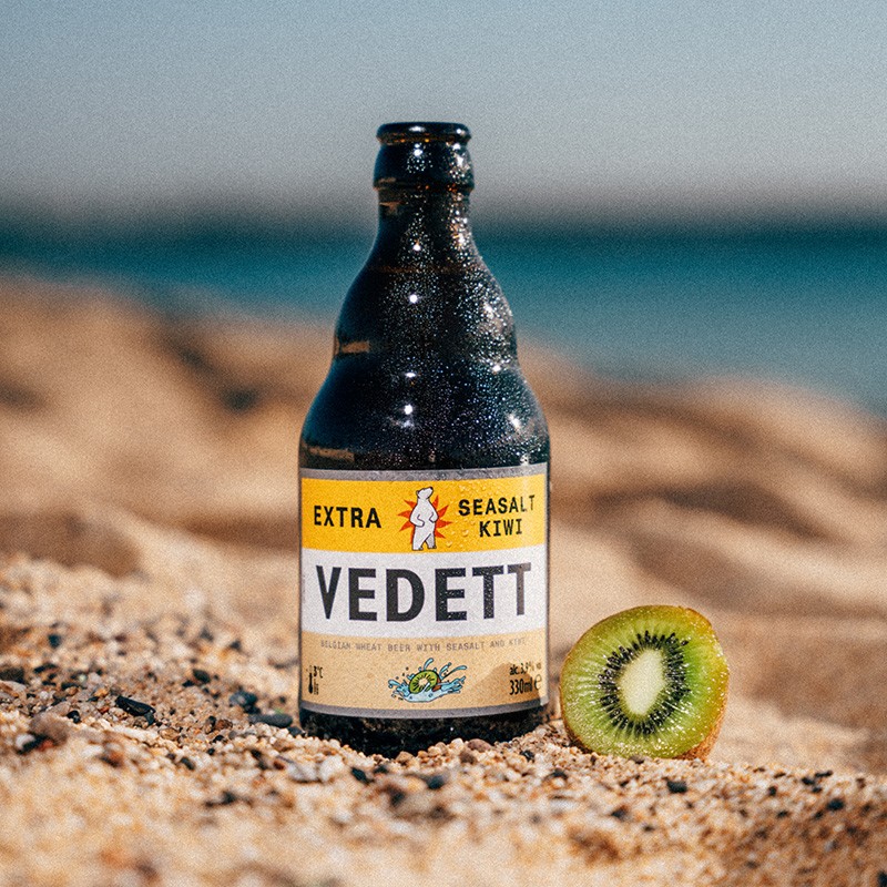 比利时进口，VEDETT 白熊 海盐奇异果精酿啤酒 330ml*24瓶 158元包邮 买手党-买手聚集的地方