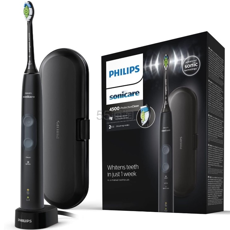 【含税直邮】Philips 飞利浦 Sonicare ProtectiveClean 4500 电动牙刷 HX6830/53