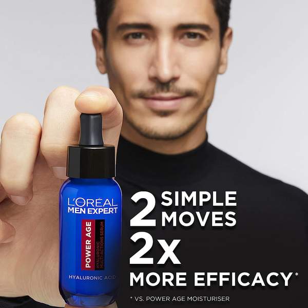 L'Oreal Paris 欧莱雅 Power Age 男士抗皱面部护理套装（保湿霜50mL+精华30mL）新低94元