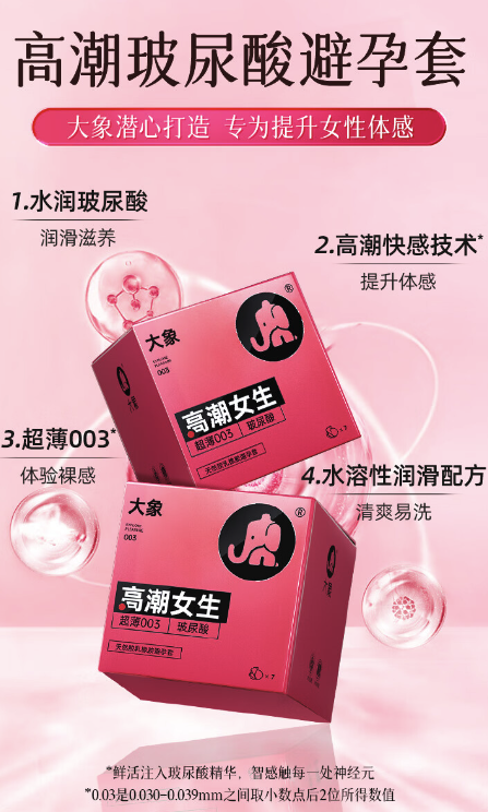 大象 003高潮玻尿酸安全套套装 003玻尿酸*10只+玻尿酸*6只