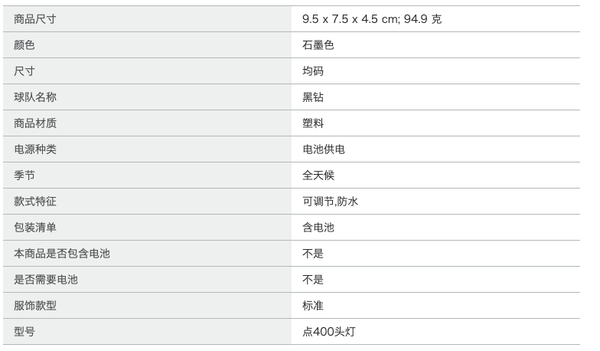 black diamond 黑钻 Spot 400 户外头灯
