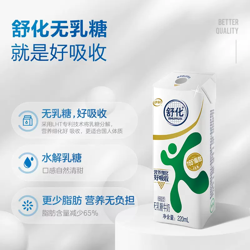伊利 舒化无乳糖低脂牛奶 220ml*12盒*1箱 29元包邮（需领券） 买手党-买手聚集的地方