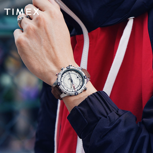 经典热门款，Timex 天美时 Adventure系列 T2N721 多功能户外夜光男表640.64元（天猫旗舰店折后1217元）