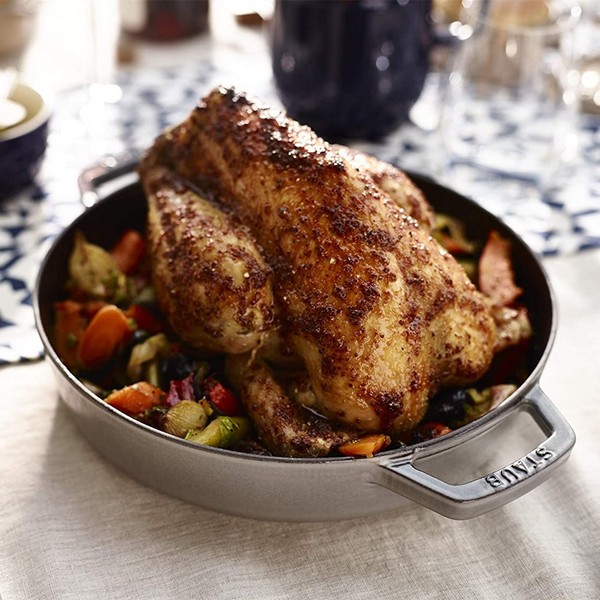 Staub 珐宝 圆形珐琅铸铁平底锅 26cm650元