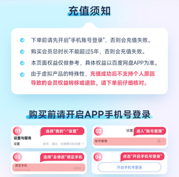 1 百度网盘 超级会员2年卡